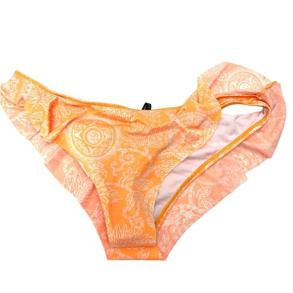 O'Neill Orange Floral Bikini Bottom Size Large NWT - Picture 3 of 3